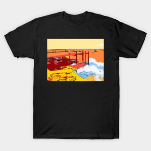 Colourful Jetty on the River T-Shirt